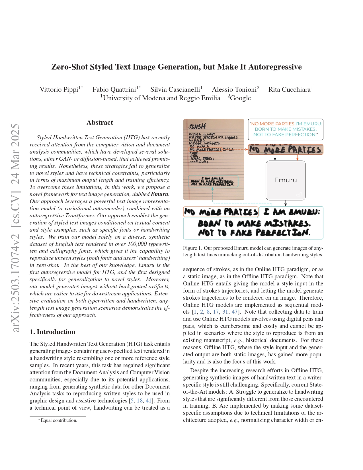 Zero-Shot Styled Text Image Generation, but Make It Autoregressive